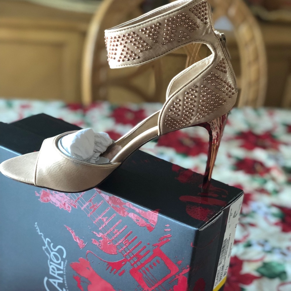 Carlos by Carlos Santana Claret Ankle Strap Pump